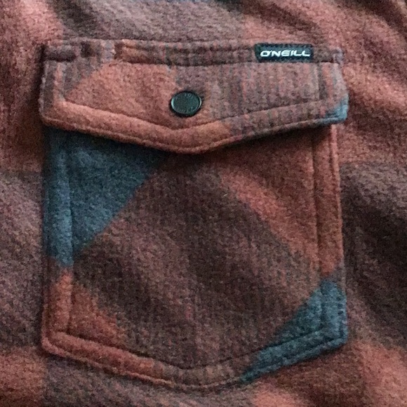 O’NEILL Men’s Arctic Check Superfleece Shirt Snap Down Soft Warm Cozy Large NWT - Picture 4 of 5